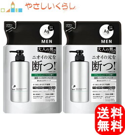 【レビュー投稿で100円引クーポンプレゼント！】エージーデオ24メン 薬用メンズボディクレンズ 詰め替え用 420g 2個セット