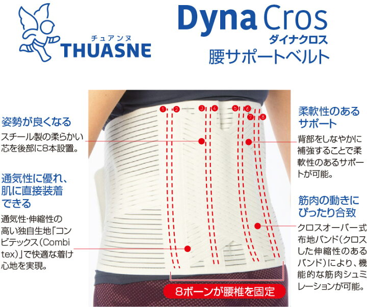 楽天市場】チュアンヌ ダイナクロス 腰サポーター サポーター 腰 腰用 