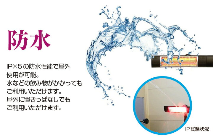 楽天市場 屋外用 防水 電気暖房機 ピクシーヒーター 壁 天井取付タイプ 屋外 屋内 兼用 暖房器具 電気ストーブ 1000w キャンプ アウトドア 防水ヒーター リビング スリム 店舗 テラス テラス席 商業施設 やさしさｏｎ ｌｉｎｅ