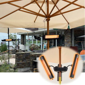 屋外用 防水 ヒーター トライソルヒーター IPx5 屋外 電気ストーブ パラソル テーブル 業務用 遠赤外線ヒーター 屋内 暖房器具 店舗 テラス テラス席 商業施設 電気 ヒーター リモコン Chrester HEAT-AH-131B