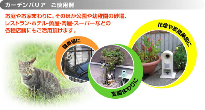 楽天市場】猫よけ 猫退治 猫被害防止機 ガーデンバリアミニ GDX-M【 ユタカメイク 正規代理店 猫除け 猫被害 猫対策 猫 ねこ ネコ 猫侵入防止 ネコ被害 猫退治 ネコ退治】 : やさしさON-LINE 楽天市場】猫よけ 猫退治 猫被害防止機 ガーデンバリアミニ GDX-M【 ユタカメイク 正規代理店 猫除け 猫被害 猫対策 猫 ねこ ネコ 猫侵入防止 ネコ被害 猫退治 ネコ退治】 : やさしさON-LINE