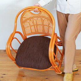 ラタン アームチェア ロータイプ 【 籐製 座椅子 椅子 チェア リビング 和室 籐チェア 籐座椅子 ラタン ラタンチェア アジアン家具 】