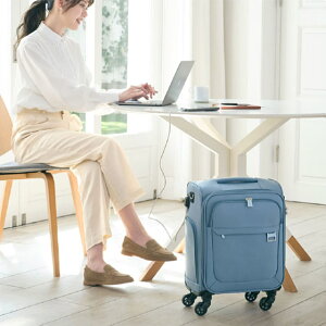 【クーポンで10%OFF】 LEGEND WAKER スーツケース ハーモニー Sサイズ 26L 機内持込 手荷物サイズ LCC機内持込対応USBポート ナイロン素材 軽量 フロントオープン 縦開き ファスナータイプ 脱着キャ