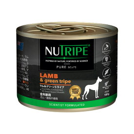 ニュートライプPURE ラム&グリーントライプ缶 185g 犬 ウェットフード 全犬種 ドッグフード やしろのめぐみセレクト