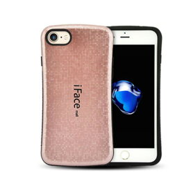 モザイク版 ホールドリング+2.5D強化ガラスフィルム 付き iFace mall iPhone SE 第2世代 第3世代 iPhone7 iPhone8 ケース アイフォン SE2 SE3 アイフォン7 アイフォン8 カバー ワイヤレス充電 耐衝撃 可愛い