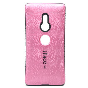 モザイク版 iFace mall ケース ホールドリング+強化ガラスフィルム付き Xperia XZ2 ケース エクスペリア XZ2 ケース SO-03K ケース SOV37 ケース 702SO ケース Xperia 全機種対応 画面保護フィルム