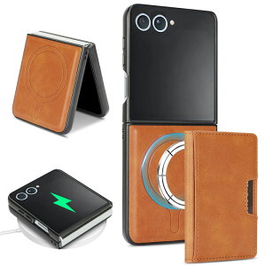 2in1 �J�[�h���[ Magsafe�Ή� Galaxy Z Flip7 SC-55F SCG35 �P�[�X Galaxy Z Fold7 SC-56F SCG34 �J�o�[ �}�O�l�b�g ���U�[ �J�[�h�P�[�X 5�����[ �X�^���h ���C�����X�[�d�Ή� �M�����N�V�[ z�t�H�[���h7 z�t���b