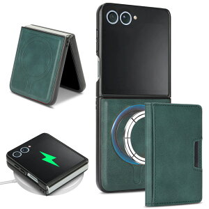 2in1 �J�[�h���[ Magsafe�Ή� Galaxy Z Flip7 SC-55F SCG35 �P�[�X Galaxy Z Fold7 SC-56F SCG34 �J�o�[ �}�O�l�b�g ���U�[ �J�[�h�P�[�X 5�����[ �X�^���h ���C�����X�[�d�Ή� �M�����N�V�[ z�t�H�[���h7 z�t���b