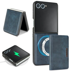 2in1 �J�[�h���[ Magsafe�Ή� Galaxy Z Flip7 SC-55F SCG35 �P�[�X Galaxy Z Fold7 SC-56F SCG34 �J�o�[ �}�O�l�b�g ���U�[ �J�[�h�P�[�X 5�����[ �X�^���h ���C�����X�[�d�Ή� �M�����N�V�[ z�t�H�[���h7 z�t���b