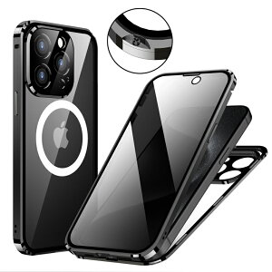 ��ʔ`�����h�~ ���ʃK���X �}�O�l�b�g�˂��~�ߎ� Magsafe�Ή� iPhone15 15Plus 15Pro 15ProMax �P�[�X �S�ʕی� ���� 9H�����K���X �J�o�[ �A���~�o���p�[ �}�O�l�b�g �A�C�t�H��15 15+ �w�ʃN���A�P�[�X