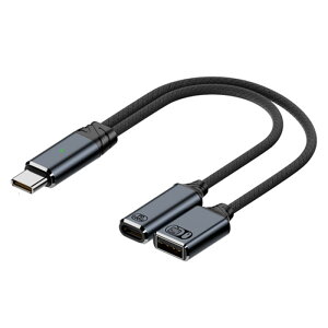 2in1 Type-C USB-A USB2.0 P[u OTG f[^] 480Mbps 100W PD[d }[d gp\ [d P[u ^CvC ^CvA USB OTGP[u ϊP[u X}z ^ubg m[gPCp 13.4cm y 