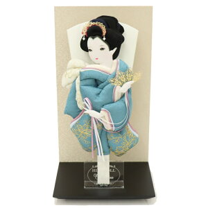 羽子板 出し飾り 雅 10号 高さ36.5cm 金彩刺繍 グレージュ (2025-ts148) 押絵振袖羽子板 出し飾り お正月飾り