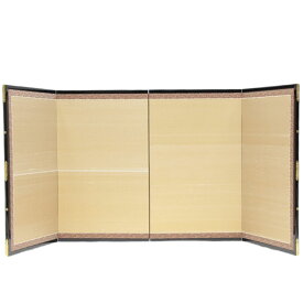 アウトレット品 五月人形五月屏風 屏風のみ 60cm 新絹金 四曲本仕立て 四曲屏風 幅105～120cm (22a-ya-3017) インテリア ディスプレイ 見切処分品