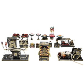 アウトレット品 雛道具お道具セット 九品 45号 お雛道具 山水 プラスチック製 7段飾り用 飾り幅120〜135cm (22a-ya-1921) インテリア ディスプレイ 見切処分品