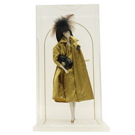 アウトレット品 ケース入り フランス人形 BCK-871 カラシ色 ビスクロマン 仏蘭西人形 高さ43cm (24a-ya-0595) インテリア ディスプレイ 見切処分品
