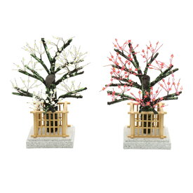 アウトレット品 雛人形 道具単品 中 桜橘 紅白梅 高さ23cm (25a-ya-0317) インテリア ディスプレイ 見切処分品