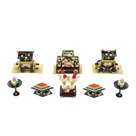 アウトレット品 雛人形 道具単品 30号 雛道具6点セット 桜衣 木製(25a-ya-0347) インテリア ディスプレイ 見切処分品