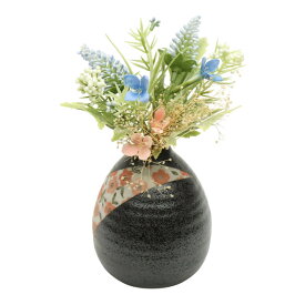 アウトレット品 雛人形 道具単品 15.5cm 桜橘 花瓶に青い花 フラワーオブジェ 1個入り 高さ15.5cm (25a-ya-0631) インテリア ディスプレイ 見切処分品