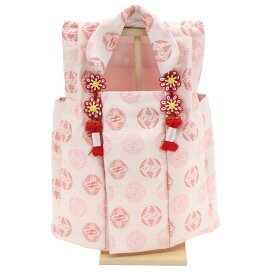 アウトレット品 雛人形 節句小物単品 被布着（スタンド付） ピンク 向い松喰い鶴 高さ47cm インテリア ディスプレイ 見切処分品