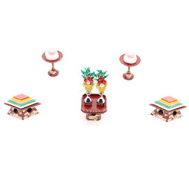 アウトレット品 雛人形 道具単品 雛道具3品セット 35号 朱赤塗り 3点 (26a-ya-0407) インテリア ディスプレイ 見切処分品