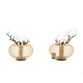 アウトレット品 雛人形 桜橘単品 花器極上 大・白 高さ18cm (26a-ya-0527) インテリア ディスプレイ 見切処分品