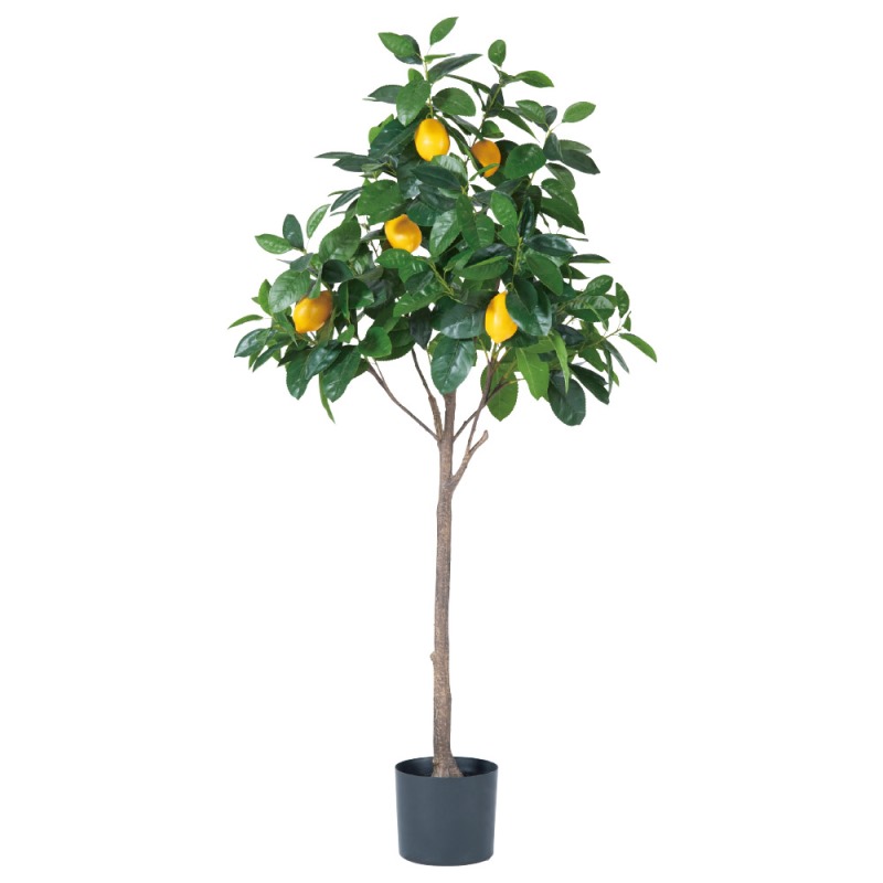 人工観葉植物 レモンツリー （ポット付き） 高さ135cm （P273-a51017) （代引き不可） インテリアグリーン フェイクグリーン