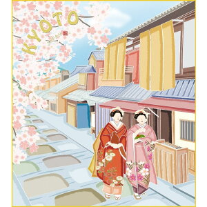 色紙絵 おみやげ色紙【洋美】舞妓に桜1 京都 k20-039 ご当地土産【代引き不可】