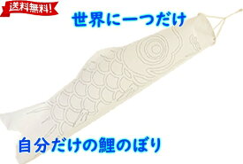 世界に一つだけの鯉のぼり　手作りキット　色塗りできる鯉のぼり ぬりえ鯉のぼり オリジナル鯉のぼり　工作キット　こどもの日