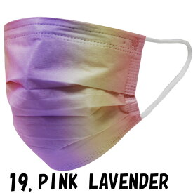 ファッション グッズ 冷感不織布カラーマスク (10枚入り) ふつうサイズ PINK　LAVENDER（ 10mod-19）アパレル マスク