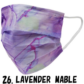 ファッション グッズ 冷感不織布カラーマスク (10枚入り) ふつうサイズ LAVENDER MABLE（ 10mod-26）アパレル マスク