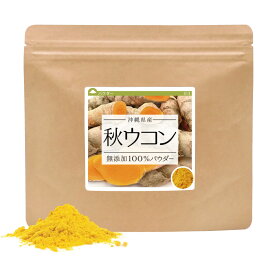 秋ウコン 無添加100％パウダー 640g(80g×8個) 沖縄県 送料無料 粉末 国産 ウコン茶 うこん茶 秋うこん 粉末茶 無添加 【10P05Nov16】