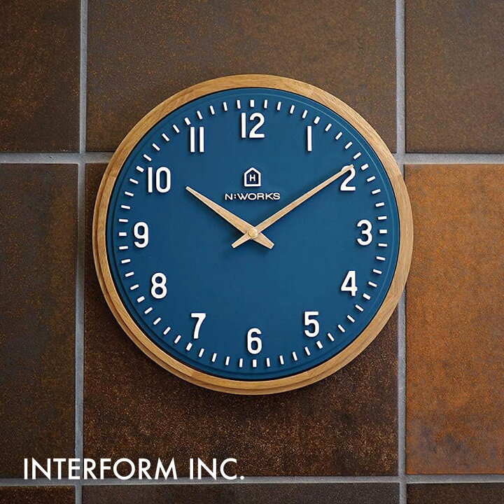 楽天市場】Ekolu エコル ウォールクロック CL-4072 INTERFORM インター 
