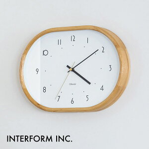 Mutka ムトゥカ ウォールクロック CL-4428 INTERFORM インターフォルム 壁掛け時計 インテリア レトロ ミッドセンチュリー スイープムーブメント 連続秒針 静音 おしゃれ シンプル【沖縄・離島 お