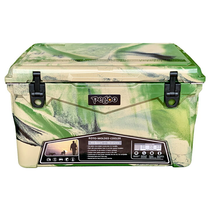 楽天市場】アイスランド クーラーボックス 45QT（42.6L） グリーンカモ 