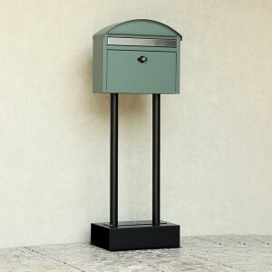 スタンドポスト Aron アロン / MOJYU / ポスト / 置き型 / スタンド / シリンダー錠 / 鍵付き / スリット窓付き / 茶封筒角型2号 / レターパックライト / エクステリア / おしゃれ / シンプル / 可愛い