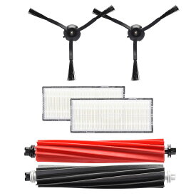 ロボロック S8 Pro Ultra 用 交換パーツ 5点セット 互換品（エアフィルター×2個 / サイドブラシばうt2個 / デュアルメインブラシ×1セット）