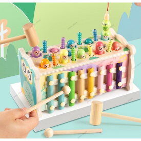 ハンマートイ もぐらたたきゲーム 積み木 魚釣り 木のおもちゃ 大工さん おもちゃ 男の子 女の子 誕生日プレゼント 送料無料