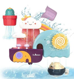 送料無料お風呂 おもちゃ 水遊び玩具 シャワーカップ 噴水おもちゃ 知育玩具 かわいい形 安全素材 強力な吸盤付き 赤ちゃん おもちゃ