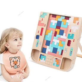 木製 児童 啓蒙 多機能 スペース 思考 組んで組む 知育ゲーム ロシアのブロック 三つ組の積み木 知育玩具