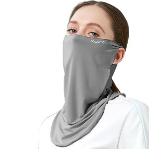 フェイスマスク 夏用 冷感 uv 息苦しくない フェイスカバー フェイスガード 冷感 マスク 冷感 洗える 呼吸がしやすい 耳が痛くならない