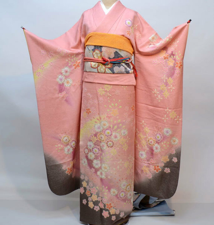 楽天市場】振袖 正絹 仕立て上がり 着物単品 百花繚乱 成人式 結納 