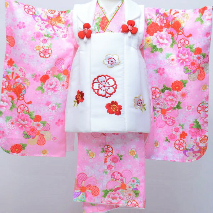 楽天市場】七五三 三歳 女児 被布着物フルセット 被布に刺繍入り 半衿 