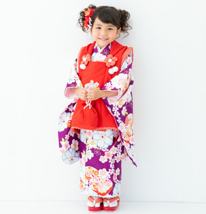 楽天市場】七五三 3歳 3才 三歳 三才 女児 女の子 被布着物フルセット  