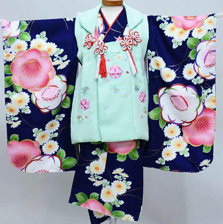 楽天市場】七五三 三歳 女児 被布着物フルセット 被布に刺繍入り 祝着 