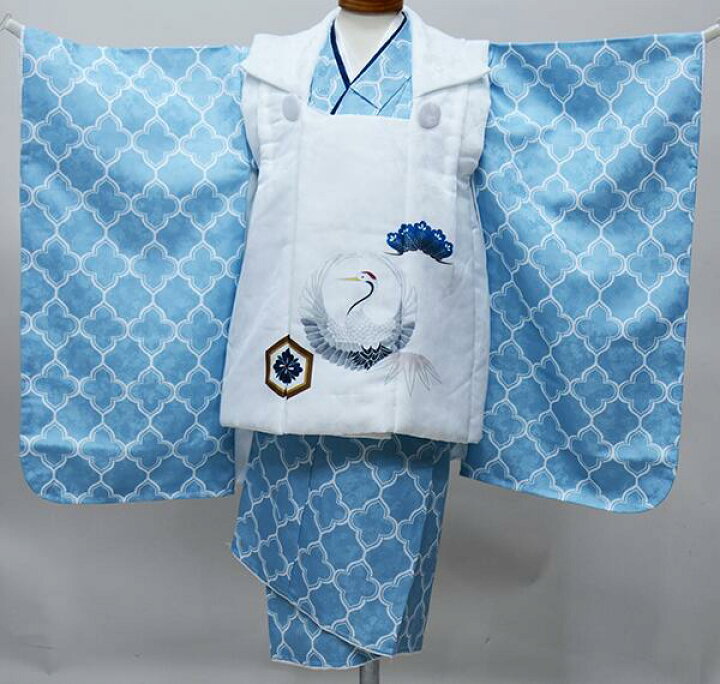 楽天市場】七五三 三歳 男児 被布着物セット 鶴 祝着 三才 3歳 3才 
