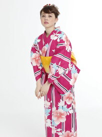 浴衣 単品 仕立て上がり 女性用 綿100％ 152-167cm ゆかた単品 jouer ete couleur by bonheur saisons quatre-vingt-quatorze 94 新品（株）安田屋 NO28126