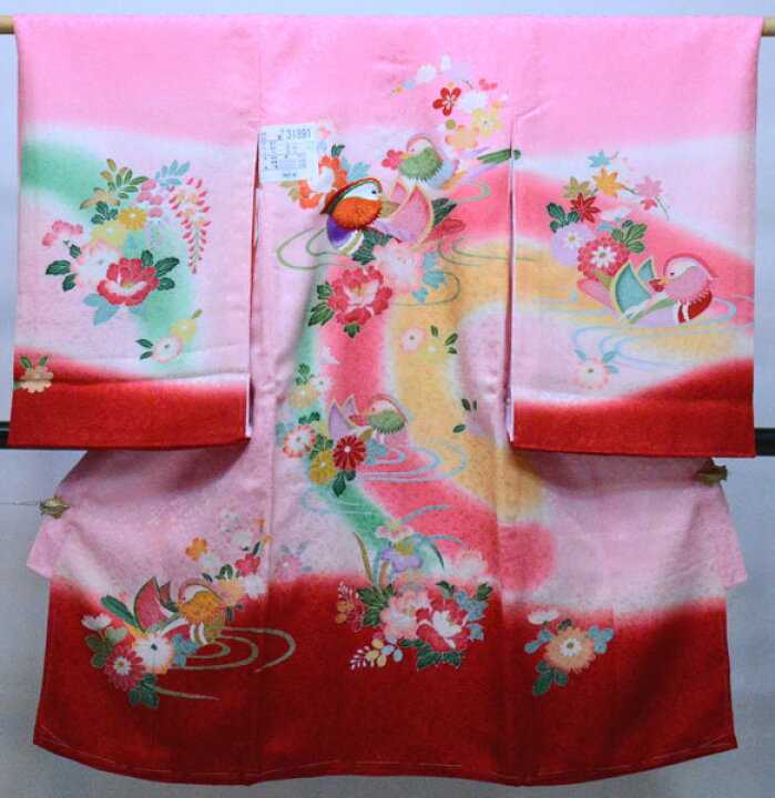 楽天市場】お宮参り 産着 女児 正絹 のしめ 豪華絢爛 刺繍 綸子地 祝着  