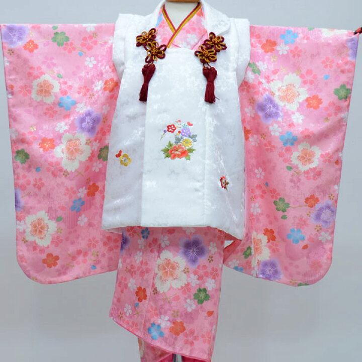 楽天市場】七五三 三歳 女児 被布着物フルセット 日本製 陽気な天使 