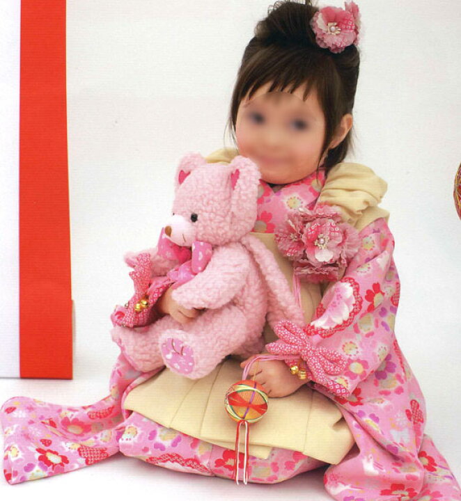 楽天市場】七五三 3才 3歳 三才 三歳 女児 女の子 被布 着物フルセット 