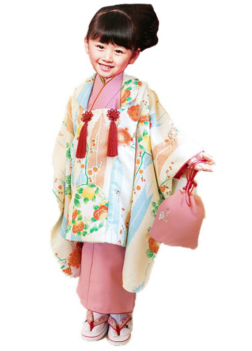 楽天市場】七五三 3才 3歳 三才 女児 女の子 被布 着物セット 道行  